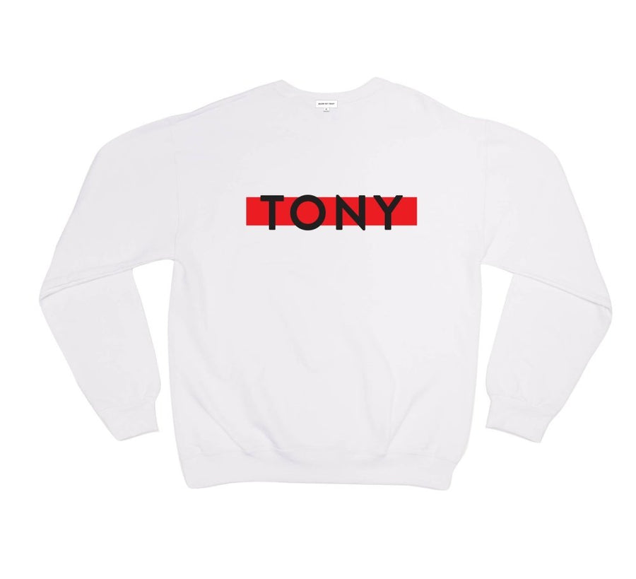 TONY BAR LOGO CREW SWEATSHIRT - madebytony