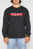 TONY BAR LOGO CREW SWEATSHIRT - madebytony