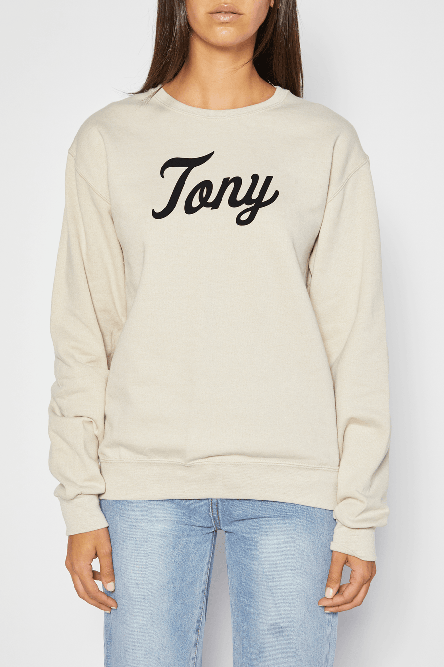 TONY SCRIPT CREW SWEATSHIRT - madebytony